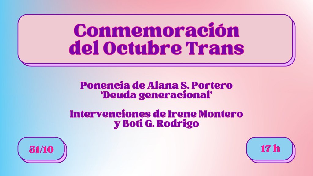 Irene Montero cambia la jura de la Princesa Leonor por irse a conmemorar el ‘Octubre Trans’